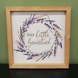 Wooden printed wall decor